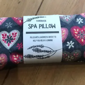 Grey Hearts Heatable Lavender and Wheat Spa Pillow