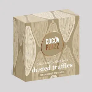 Hazelnut Crunch Dusted Truffles - Nutty Chocolate Treats