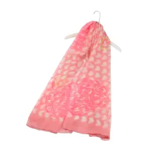Heart To Heart Print Scarf - Lightweight Summer Accessory