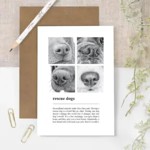 Heartfelt Rescue Dog Card - Perfect for Dog Lovers