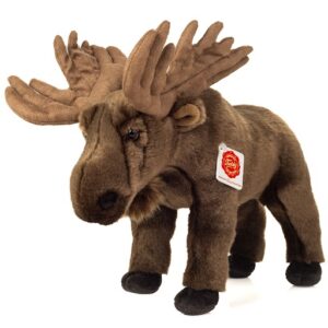 Hermann 90853 Elk Standing Brown Plush Soft Toy