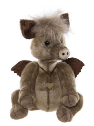 Charlie Bears Hogwash Flying Pig Jointed Plush Limited Edition+