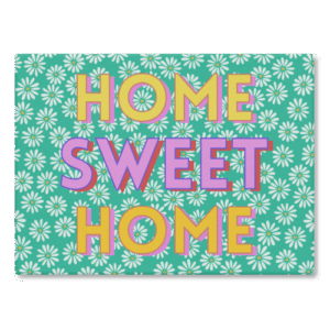 Home Sweet Home Glass Chopping Board - Original Art