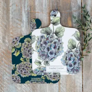 Hydrangea Mini Double Sided Chopping Board for Versatile Use