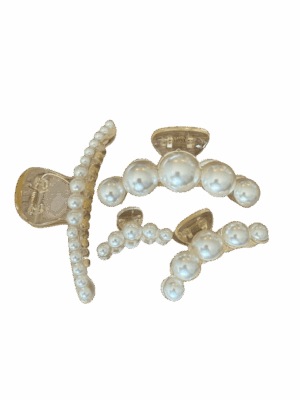 Pearl Claw Clip Four Piece Set