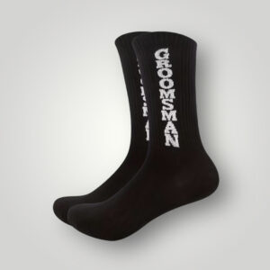 Groomsman/Best Man Black Socks Groomsman