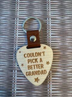 Grandad Wooden Keyring - Perfect Gift for Beloved Grandads