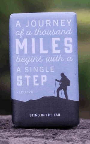 Plastic Free & Ethically Sourced Soap for Walking Lovers Light Blue