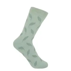 Leaf Women's Luxury Socks - Timeless Elegance & Comfort Green