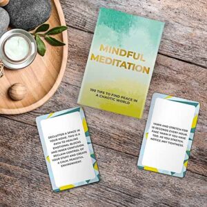 Calming Mindful Meditation Cards for Tranquility and Peace