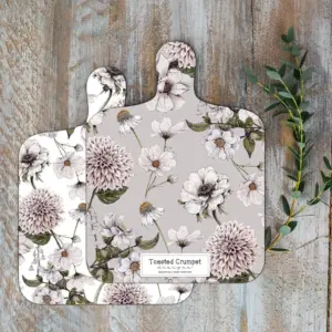 Floral Print Mini Double Sided Chopping Board - Elegant Kitchen
