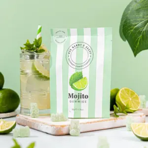 Mojito Gummies - Vibrant Lime & Mint Flavors, 50g Pouch