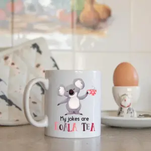 My jokes are Koala Tea Mug - Cute & Fun Gift Idea