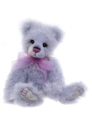 Charlie Bears Natalia Lilac Plush Jointed Bear with Organza Ribbon Bow