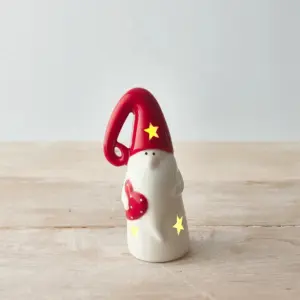 Nordic Gonk T-Light Holder With Red Hat | Cozy Home Decor