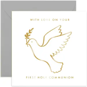 With Love on Your First Holy Communion Card