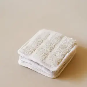 Organic Lifestyle Cotton Terry Square Scrub for Gentle Care