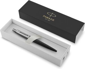Parker Jotter Ballpoint Pen - Bond Street Black with Chrome Trim