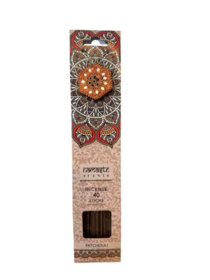 Namaste Patchouli Incense Sticks & Holder | Beautiful Scents
