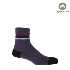 Soft and Comfortable Quarter Crew Men's Mauve Sport Socks