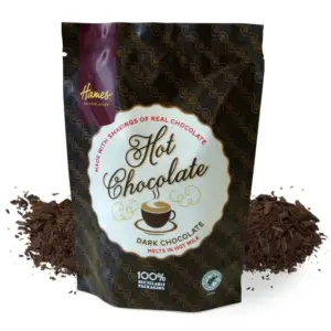Luxury Real Dark Hot Chocolate Pouch for a Rich Experience