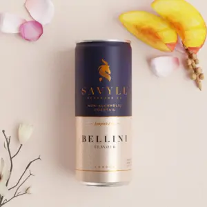 Non-alcohol Bellini - Savyll's Refreshing Mocktail Drink