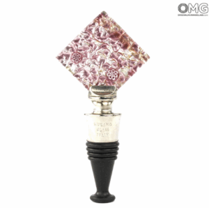 Bottle Stopper Pink | Original Murano Glass Embellishment