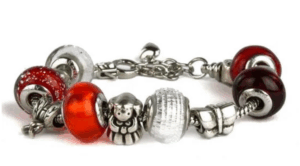 Red Bracelet - Original Murano Glass Pandoralike Design
