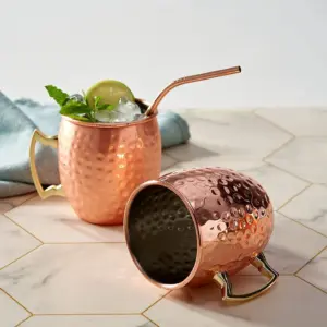Set of Four Moscow Mule Cocktail Mugs - Stylish Drinkware