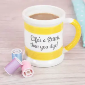 Sewing Lovers Themed Mug - Bright & Witty Design Gift