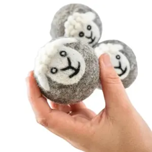 Sheep Wool Dryer Balls - Eco-friendly Fabric Softening Set