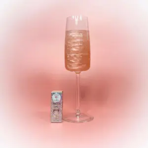 Rose Gold Shimmer Powder for Sparkling Drinks