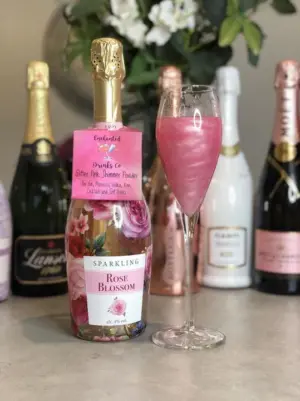 Glitter Pink Shimmer Powder Drinks Sachet - Add Magic Touch