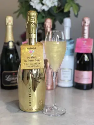 Gold Shimmer Powder Sachet for Sparkling Drinks