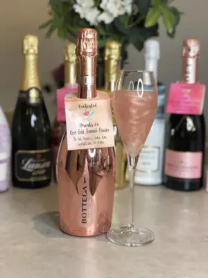 Rose Gold Shimmer Drinks Powder Sachet - Enchant Your Drinks