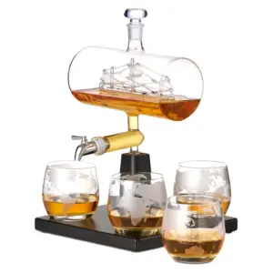 Ship Whiskey Decanter Set - Elegant & Premium Barware
