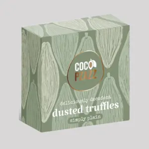 Simply Plain Dusted Truffles - Rich Chocolate with Smooth Texture