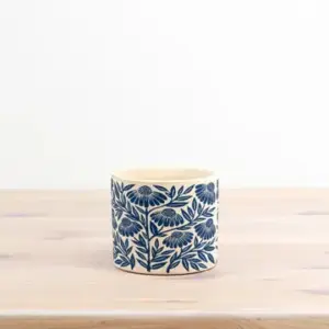 Small Flower Design Planter, 10.5cm - Perfect for Any Space