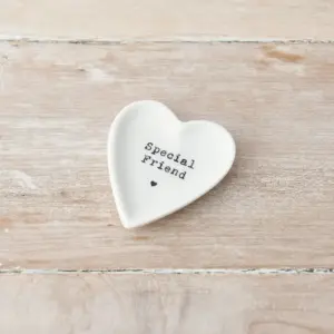 Special Friend Trinket Dish - Chic & Stylish Heart Shape, 6.5cm