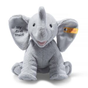 Steiff 242717 Soft Cuddly Friends My First Ellie Elephant Plush Grey