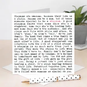 Stepmum Birthday Card - Perfect for Birthdays & Mother's Day