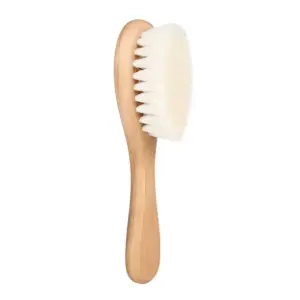Baby Hairbrush | Super Soft Wooden Hair Brush with Wool Bristles