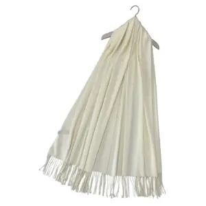 Super Soft Plain Pashmina Tassel Scarf | Elegant Softness