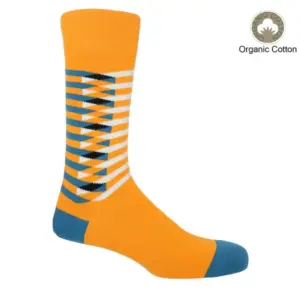 Smart & Stylish Men's Organic Cotton Yellow Socks
