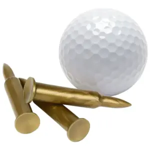Bullet Shaped Tactical Golf Tees (Pack of 50) Improve Game