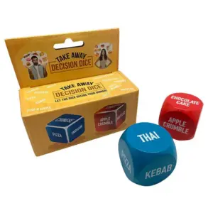 Take Away Decision Dice - Fun Gag Gift & Novelty Dice Set