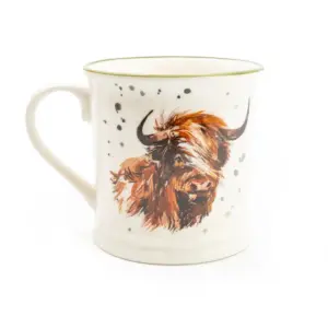 Tankard Mug Highland Cow - Rustic Elegance for Your Kitchen