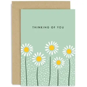 Thinking of You Daisy Card - Send a Thoughtful Message