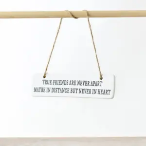 True Friends Are Never Apart Hanging Sign 15cm