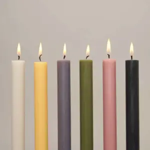 True Grace Morning Mist Box of 12 Dining Candles